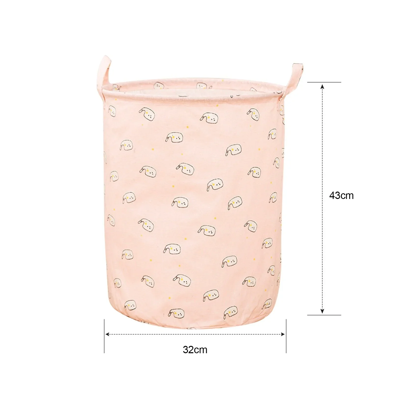 HULIANFU Organizer Canvas Laundry Basket Waterproof Large Capacity Laundry Hamper Dirty Clothes Storage Basket Toy Home Storage Bin 45x35 - Deanwangkt