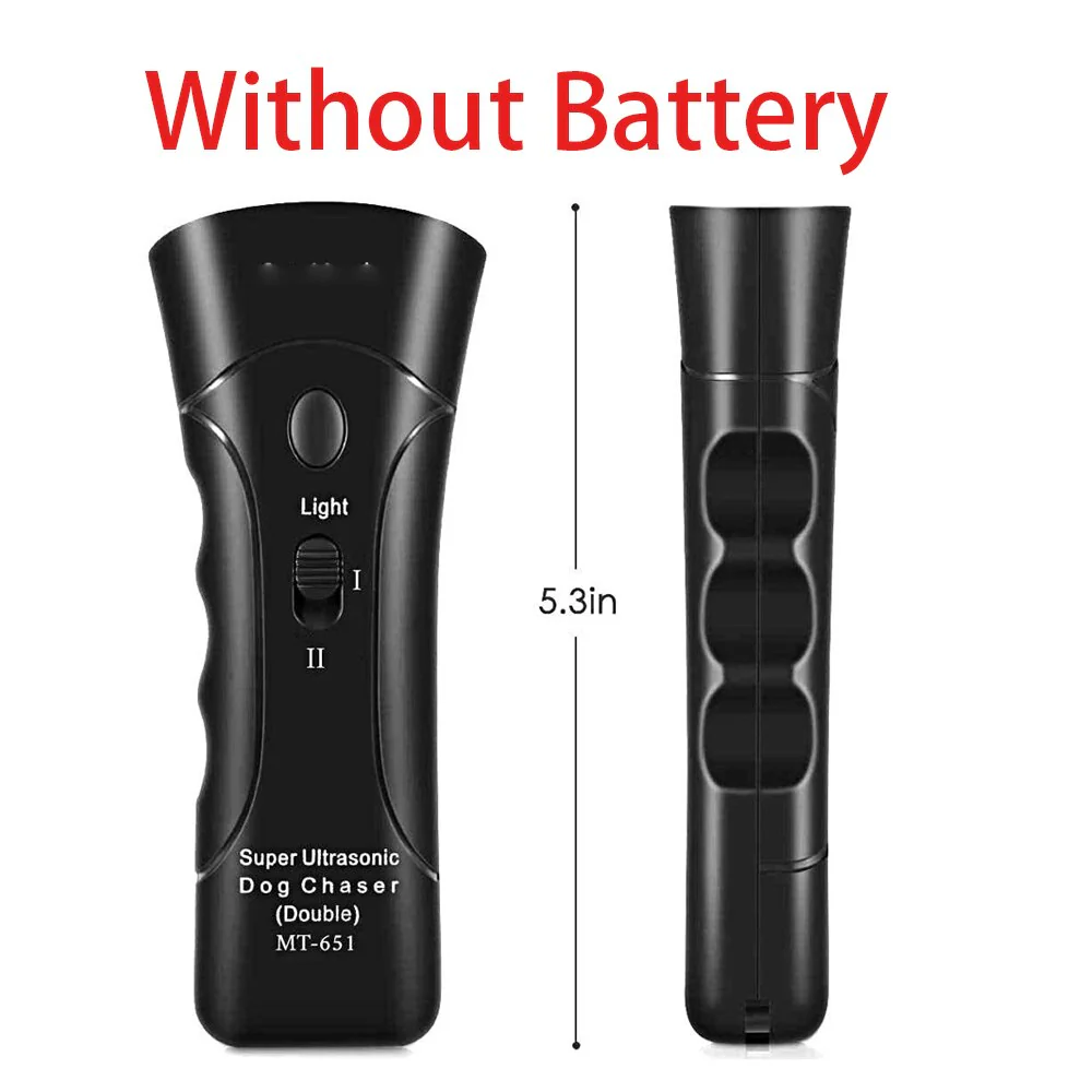 HULIANFU Pet Dog Repeller Anti Barking Stop Bark Training Device Trainer LED Ultrasonic Anti Barking Ultrasonic Without Battery - Deanwangkt