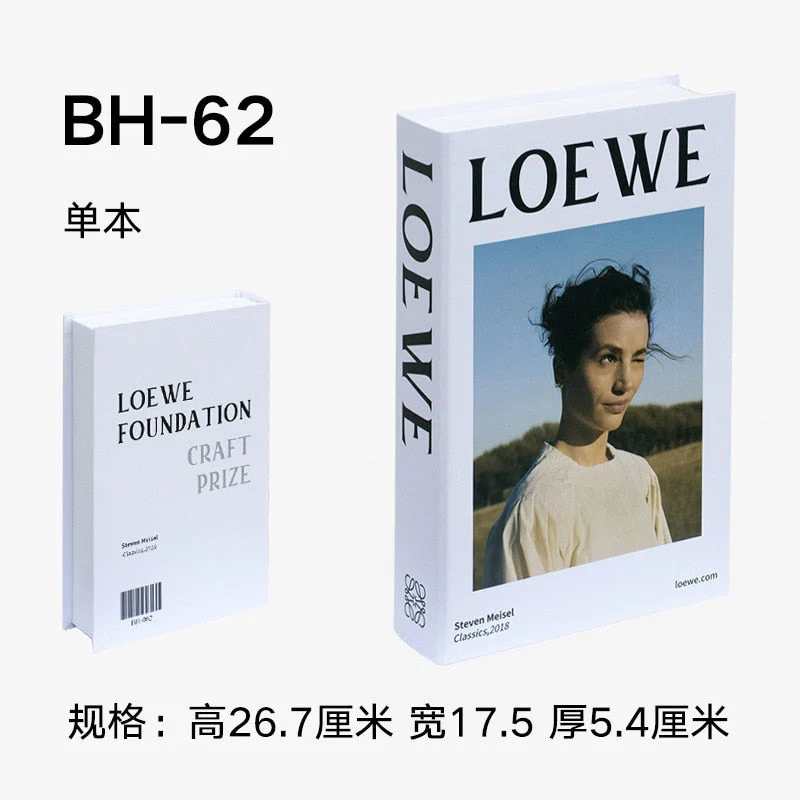 HULIANFU Ins Fashion Fake Books for Decoration Home Decor Coffee Table Book Simulation Prop Book Model Hotel Room Unopenable Box Book - Deanwangkt