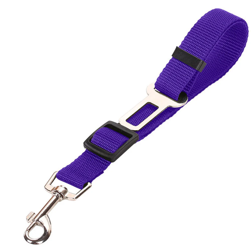 HULIANFU Pet Supplies Car Seat Belt Dog Seat Belt Dog Leash Vehicle Belt Adjustable Cushioning Elastic Reflective Safety Rope for Dog Cat - Deanwangkt
