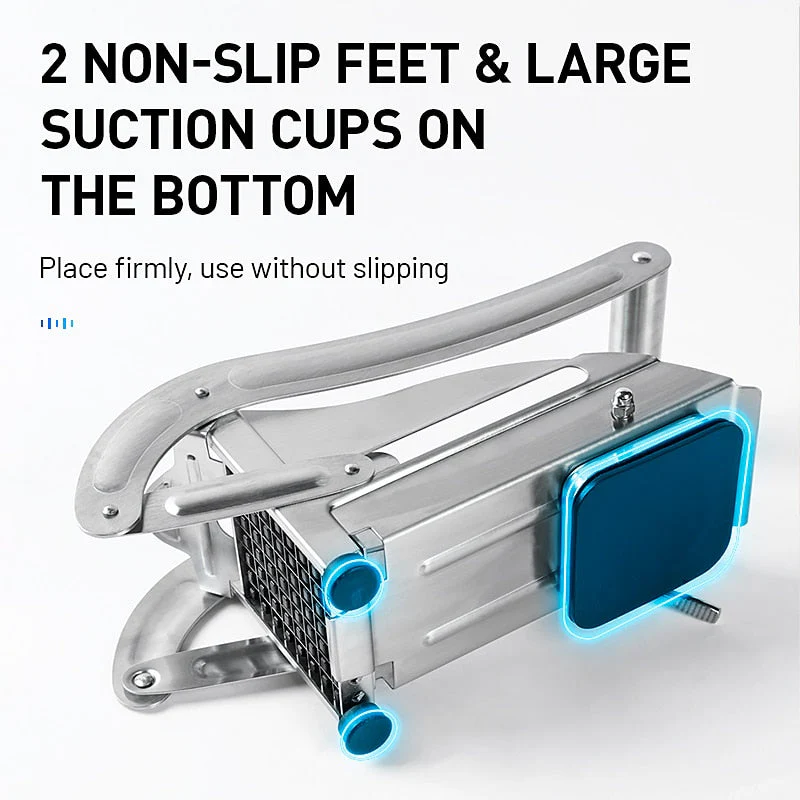 HULIANFU Stainless Steel French Fries Cutters Potato Chips Strip Cutting Machine Maker Slicer Chopper Dicer Home Kitchen Gadgets - Deanwangkt