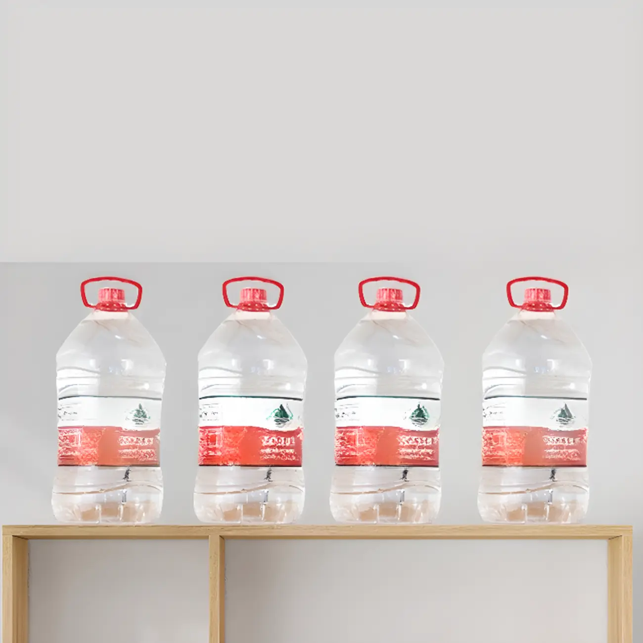 Modern Wooden 3-Tier Open Back Wall-Mounted Bookcase