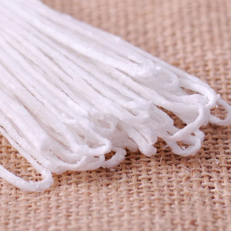 HULIANFU White 5/9 Metres of Braided Cotton Core Waxed Candle Making Wicks for Candle DIY Making - Deanwangkt