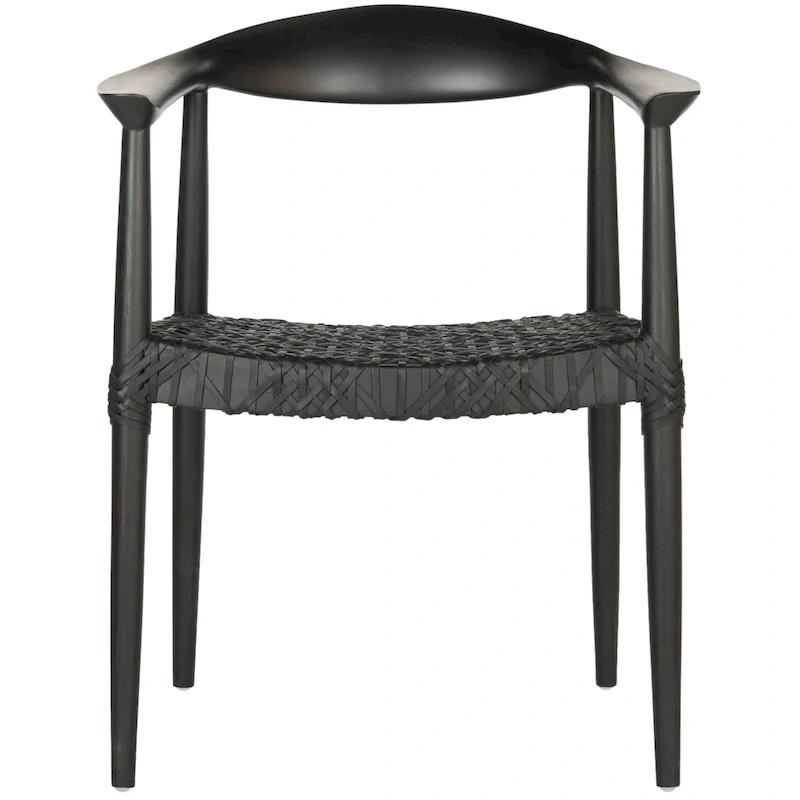 Trix Bandelier Black Dining Arm Chair - 24.8 x 18.9 x 30.7 - 25W x 19D x 31H