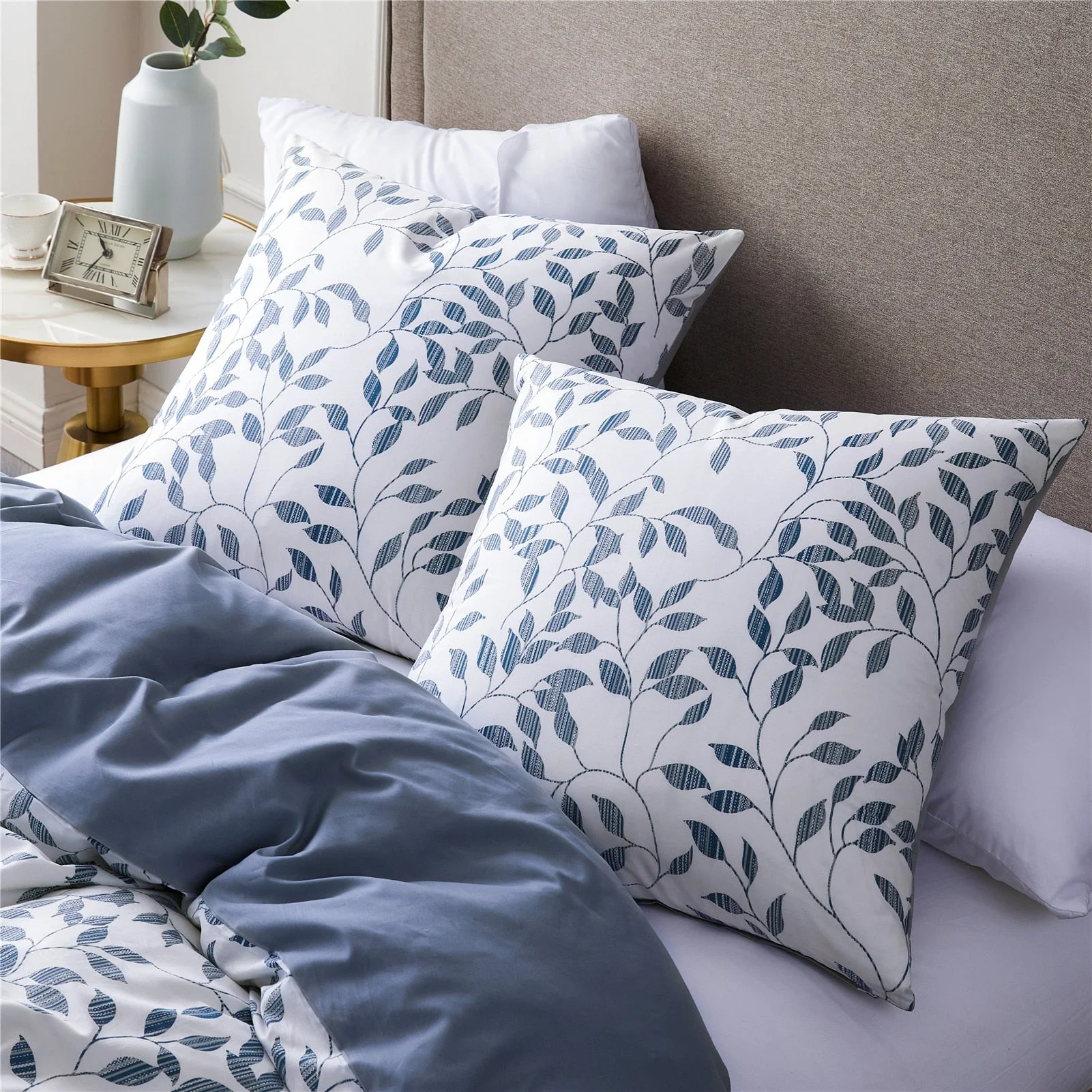 HULIANFU Topfinel Bedding Sets 100%Pure Cotton Soft Comforter Pattern Duvet Cover Pillow Shams Bedding Cover Double Single 3 PCS Bed Set - Deanwangkt
