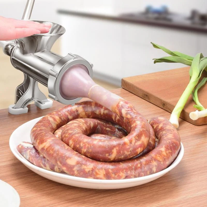 HULIANFU Sausage Filling Machine Enema Manual Meat Grinder Tank Sausage Minced Meat Loaded Small Hand-cranked Meat vegetable Machine Tool - Deanwangkt