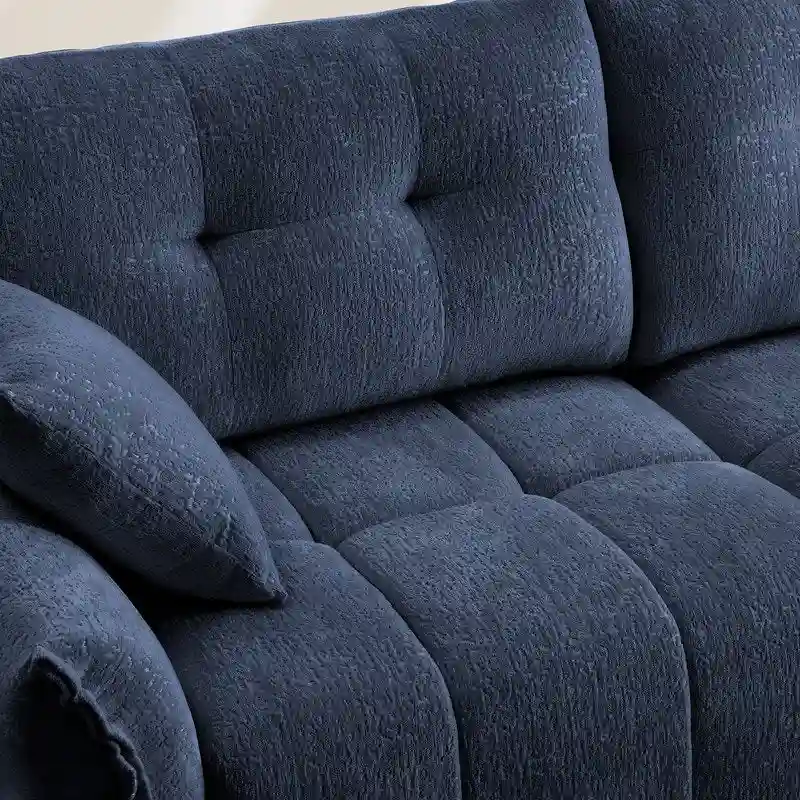 78.7 Chenille Two Seater Upholstered Sofa