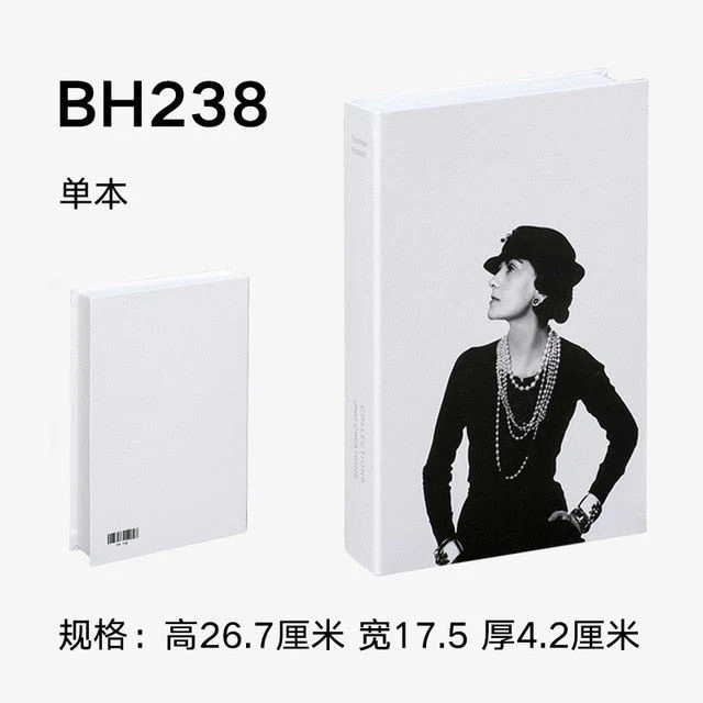 HULIANFU Ins Fashion Fake Books for Decoration Home Decor Coffee Table Book Simulation Prop Book Model Hotel Room Unopenable Box Book - Deanwangkt