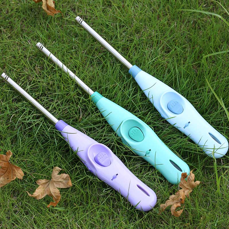 HULIANFU Long Kitchen Igniter Natural Gas Cigarette Candle Bonfire Barbecue Lighter Adjustable Kitchen Ignition Stick Random Color - Deanwangkt