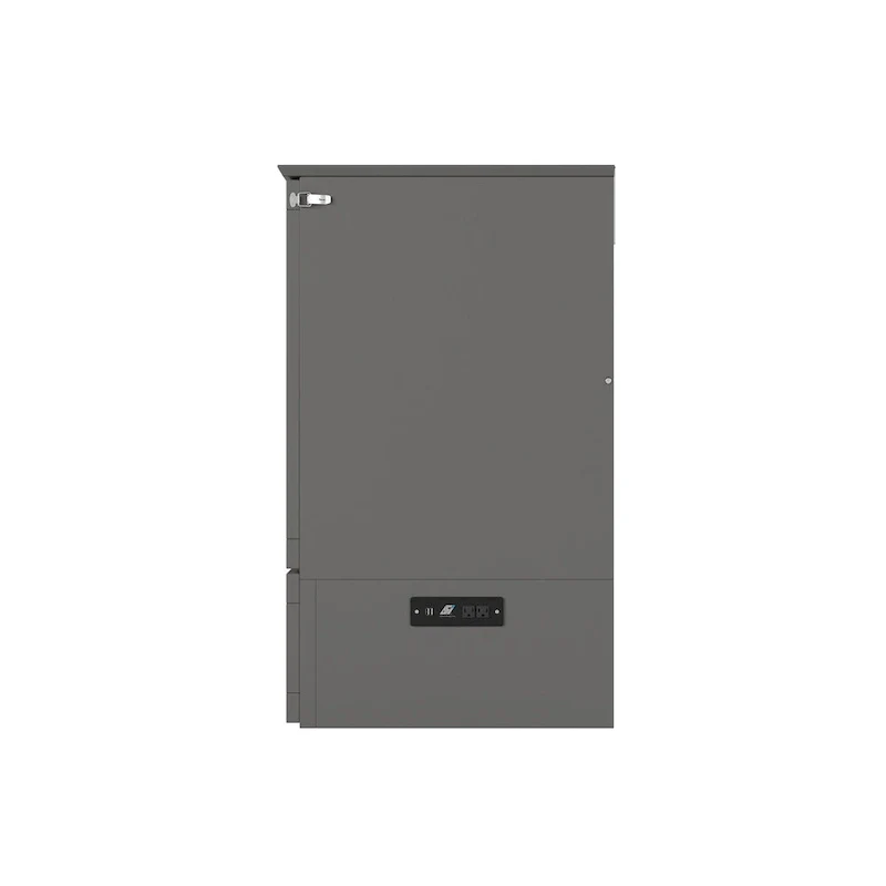 AFI Raleigh Queen Solid Wood Murphy Bed Chest with Mattress