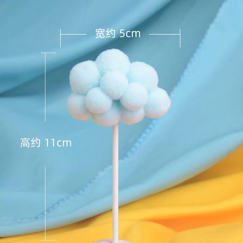 HULIANFU Soft Clay Number Balloon Cake Birthday Topper 1st Birthday Party Decorations Kids Baby Shower Girl  Happy Birthday Cake Topper - Deanwangkt