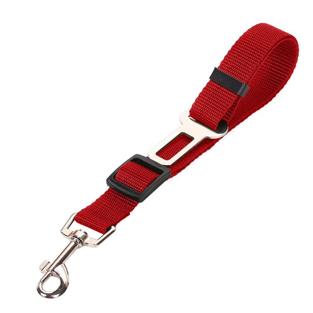 HULIANFU Pet Supplies Car Seat Belt Dog Seat Belt Dog Leash Vehicle Belt Adjustable Cushioning Elastic Reflective Safety Rope for Dog Cat - Deanwangkt