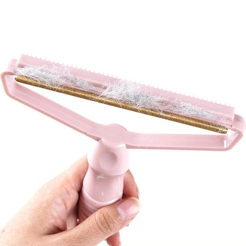 HULIANFU Pet Hair Remover Brush Portable Lint Remover Hair Brush Fuzz Fabric Shaver Brush Dog Grooming Tool Wooden Cat Brush Dog Supplies - Deanwangkt