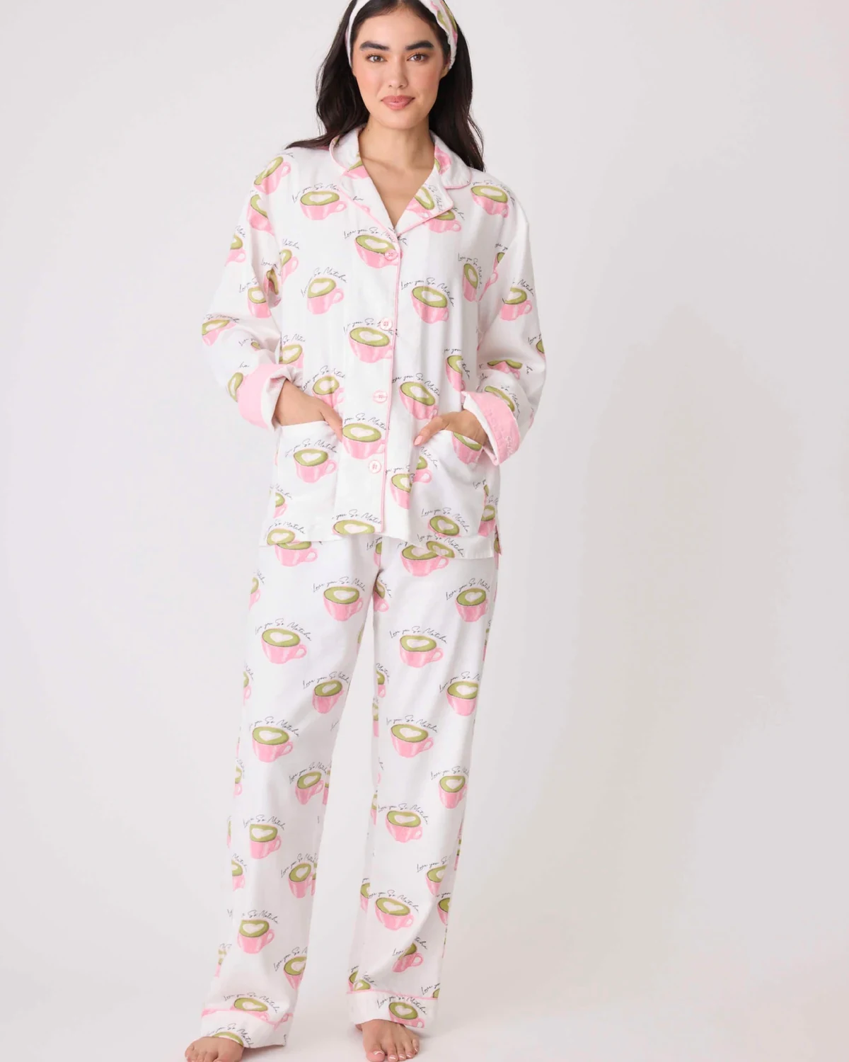PJSawage Fall/Winter warm thick brushed loungewear set for women, cotton pajamas and lounge pants, postpartum homewear pjs