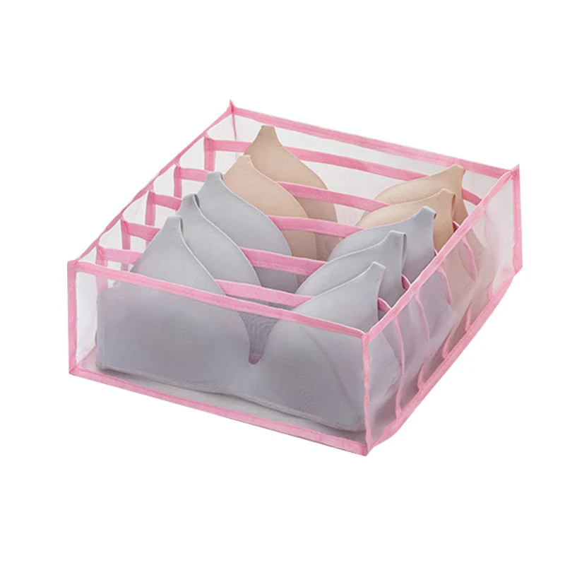 HULIANFU Underwear Bra Organizer Storage Box Drawer Closet Organizers Divider Boxes For Underwear Scarves Socks Bra - Deanwangkt