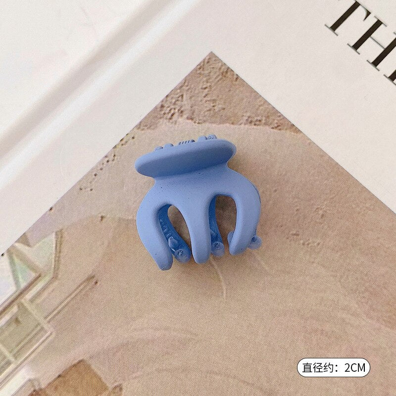HULIANFU Sweet Solid Color Hair Clip for Women Girls Hair Claw Chic Barrettes Claw Crab Hairpins Styling Fashion Spring Hair Accessories - Deanwangkt