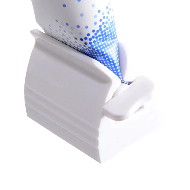 HULIANFU Rolling Toothpaste Device Tube Dispenser Holder Multifunctional Plastic Facial Cleanser Squeezer Press for Bathroom Accessories - Deanwangkt