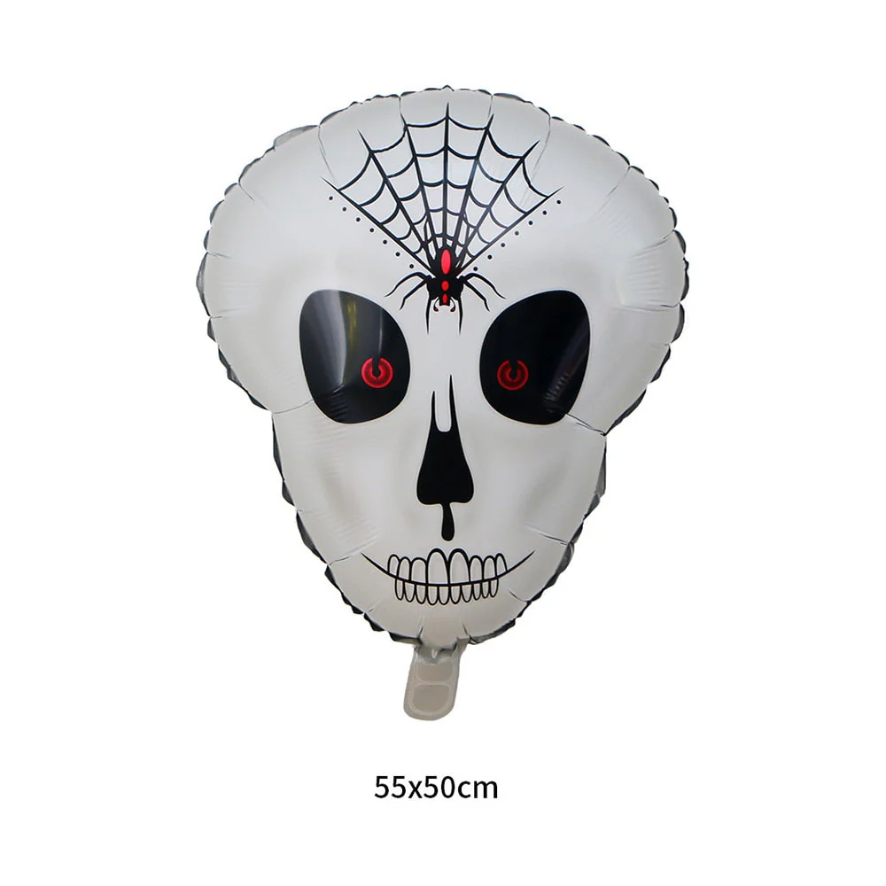 HULIANFU Large 86x165cm Skeleton Man Balloons Halloween Decorations Globos Scary Halloween Skull Ballons Halloween Party Home Decorations - Deanwangkt