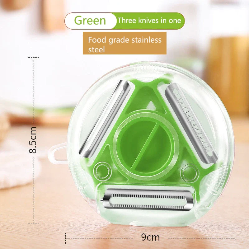 HULIANFU MHNTLOS Stainless Steel Multi-function Vegetable Peeler&ampJulienne Cutter Julienne Peeler Potato Carrot Grater Kitchen Tool - Deanwangkt