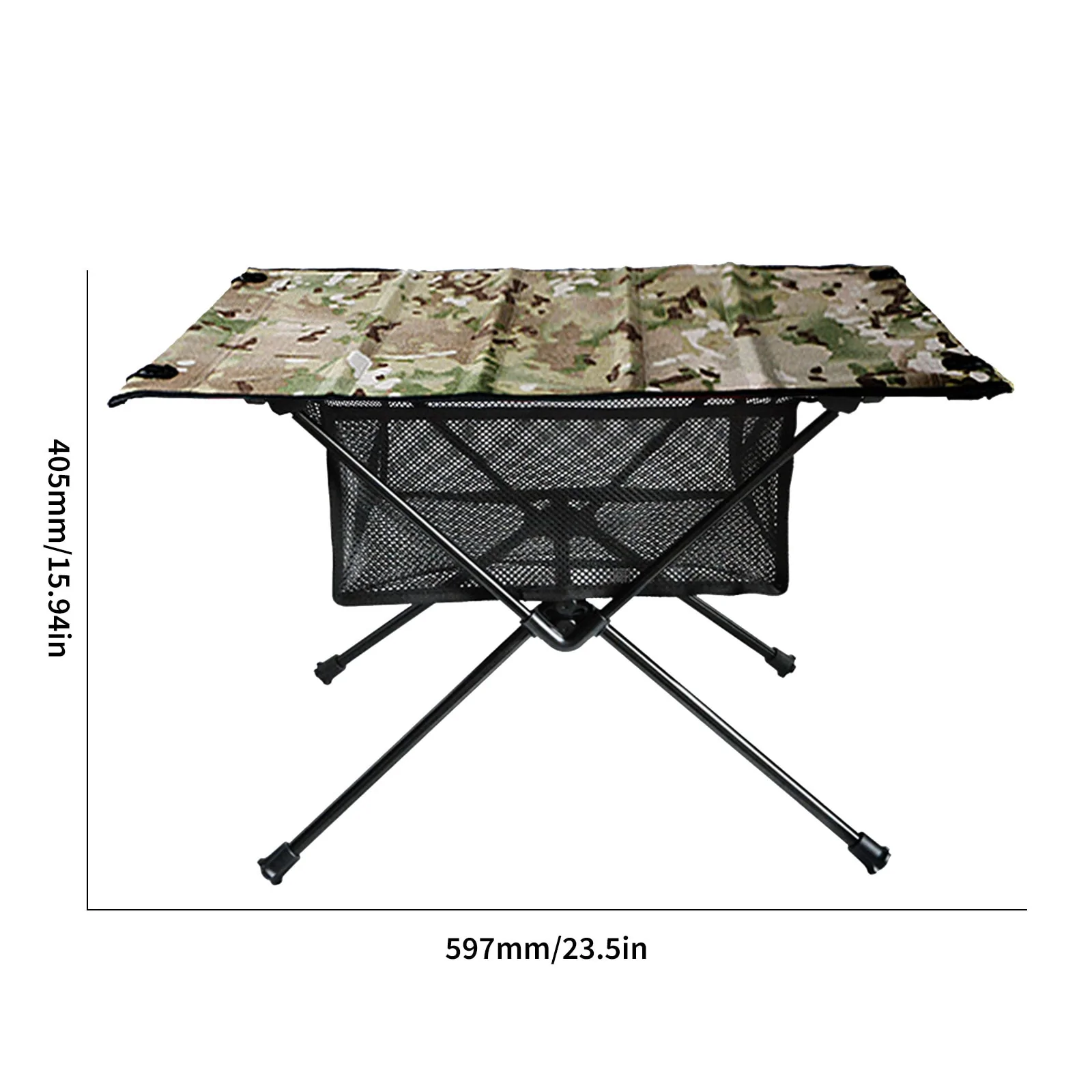 HULIANFU Outdoor Folding Table with Net Pocket Portable Foldable Aluminum Alloy Desk for Picnic Camping Garden Barbecue Desk Table - Deanwangkt