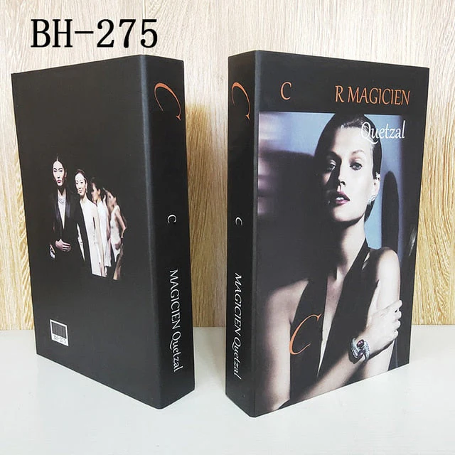 HULIANFU Ins Fashion Fake Books for Decoration Home Decor Coffee Table Book Simulation Prop Book Model Hotel Room Unopenable Box Book - Deanwangkt