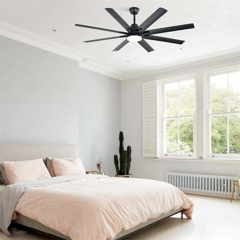66  Dimmable Led Ceiling Fan with Remote Control,Reversible DC Motor - N/A