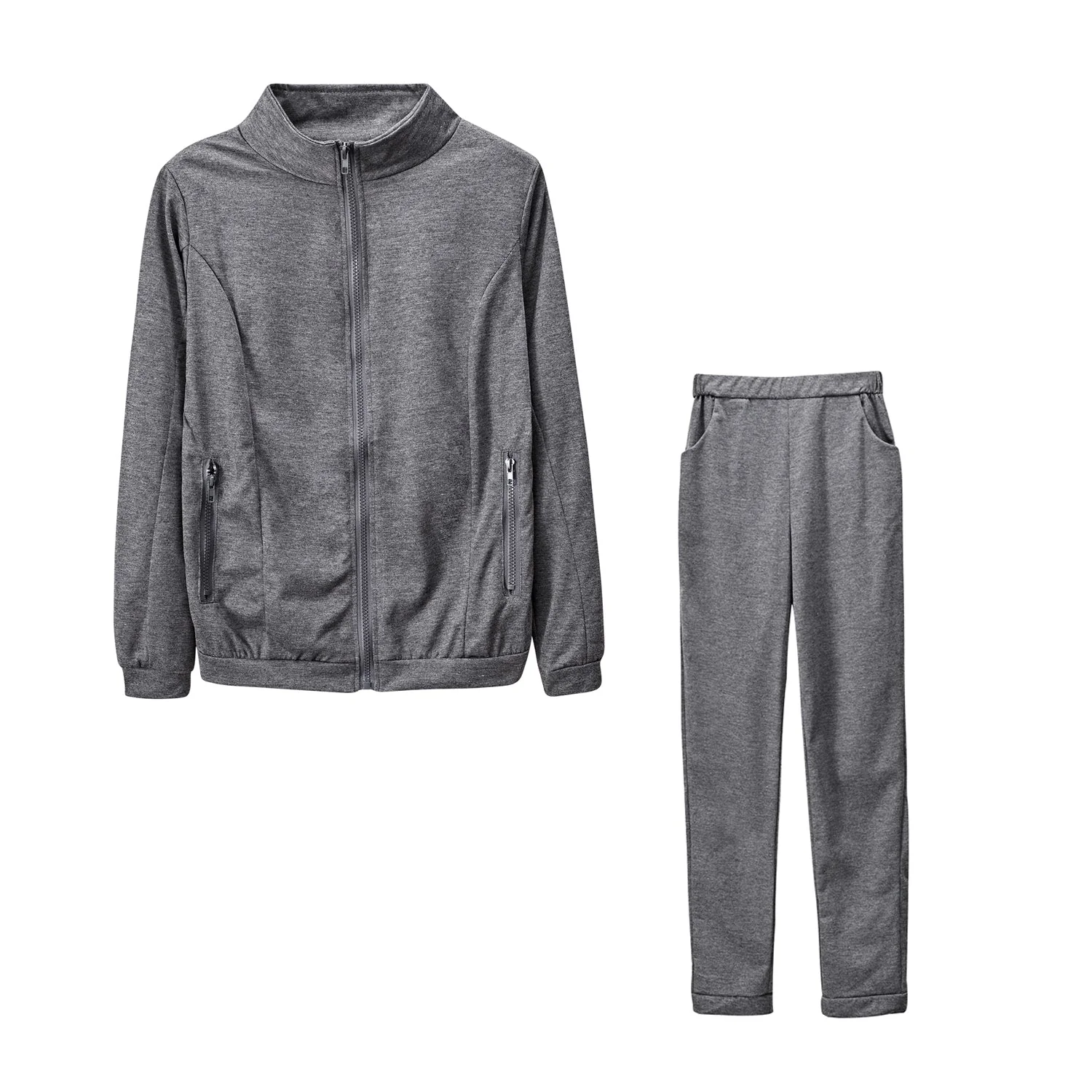 Hulianfu 2 Piece Set Spring Autumn Women Tracksuit Zipper Sweatshirt+Pants Sportwear Casual Women's Sports Suit Hoodies Set Female - Deanwangkt
