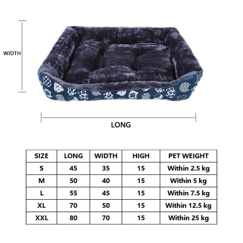 HULIANFU Pet Dog Bed Sofa Mats Pet Products Coussin Chien Animals Accessories Dogs Basket Supplies For Large Medium Small House Cat Bed - Deanwangkt
