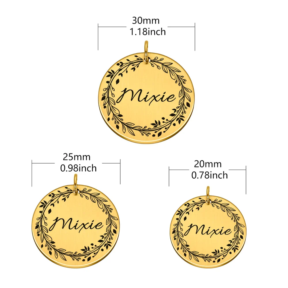 HULIANFU Personalized Dog Cat Pet ID Tags  Engraved Cat Puppy  Pet ID Name Number Address Collar Tag Pendant Pet Accessories - Deanwangkt