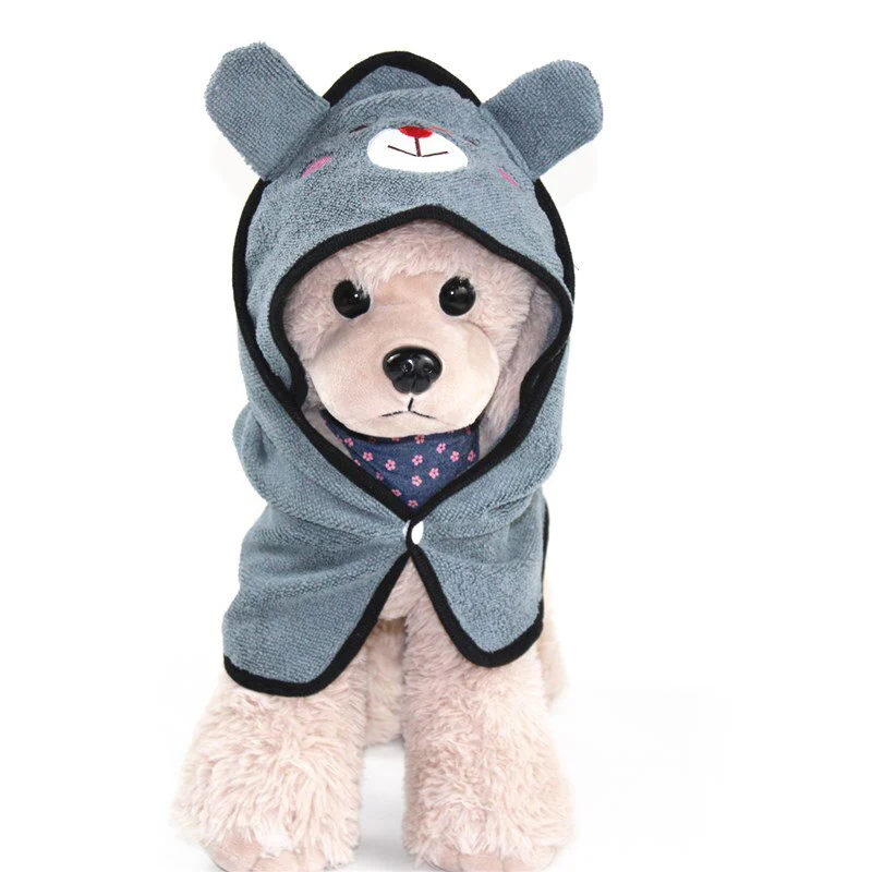 HULIANFU S/M/L Pet Dog Bath Towel Soft Dog Towel Super Absorption Drying Bath Towel for Dog Cat Puppy Bathrobes Pet Cleaning Supplies - Deanwangkt