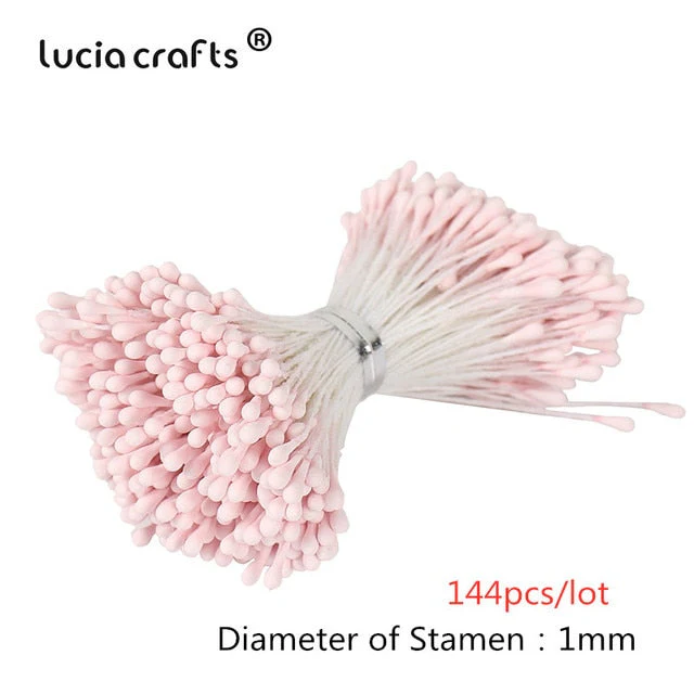 HULIANFU 2026  Lucia Crafts 144/420/600/1000pcs /Lot  Flowers Stamen 2mm  DIY Artificial Flowers  Wreath For Wedding Party Home Decor  D0401 - Deanwangkt