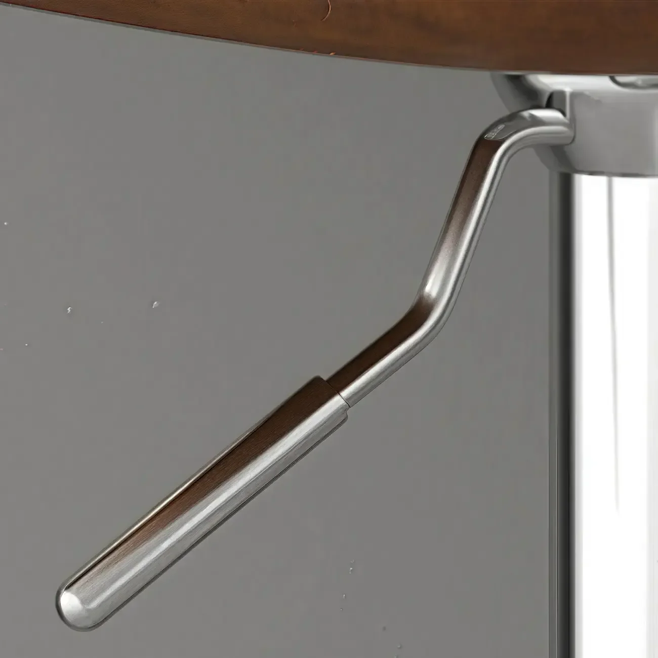 Leather Cushioned Saddle Swivel Adjustable Bar Stool