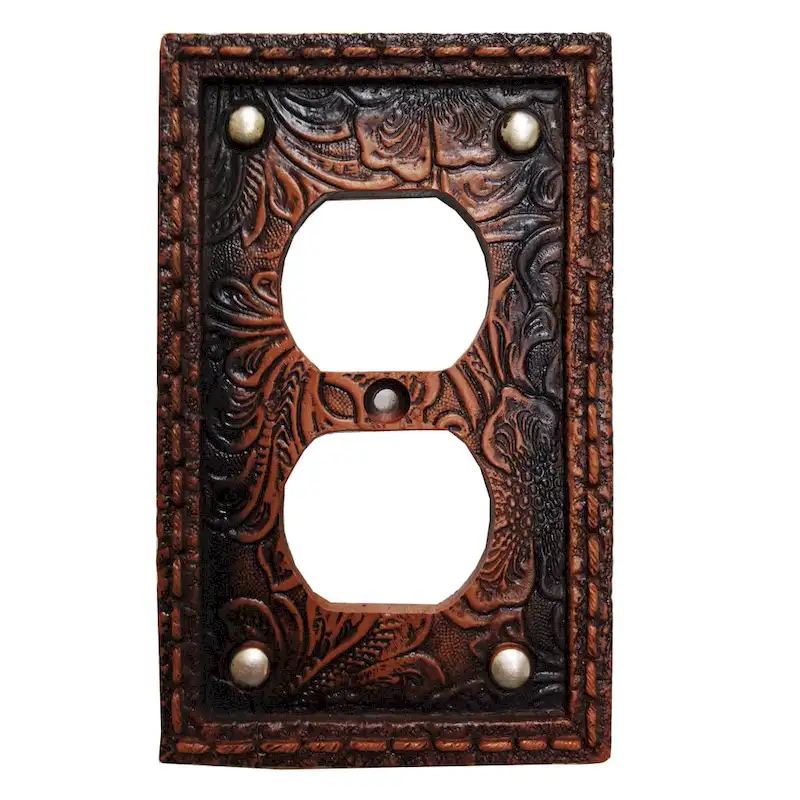 HiEnd Accents Tooled Resin Switchplate W/Stud