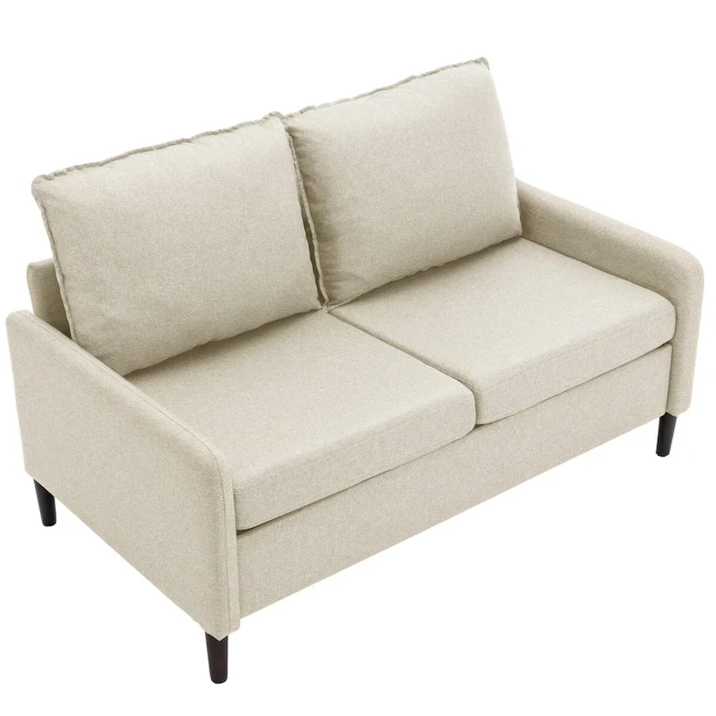 Living Room Loveseat Linen Sofa