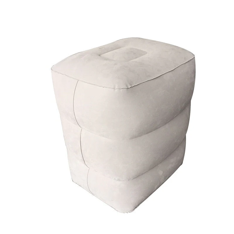HULIANFU PVC Kids Flight Sleeping Footrest Pillow Resting Pillow On Airplane Car Bus Pillow Inflatable Travel Foot rest Pillow Foot Pad - Deanwangkt