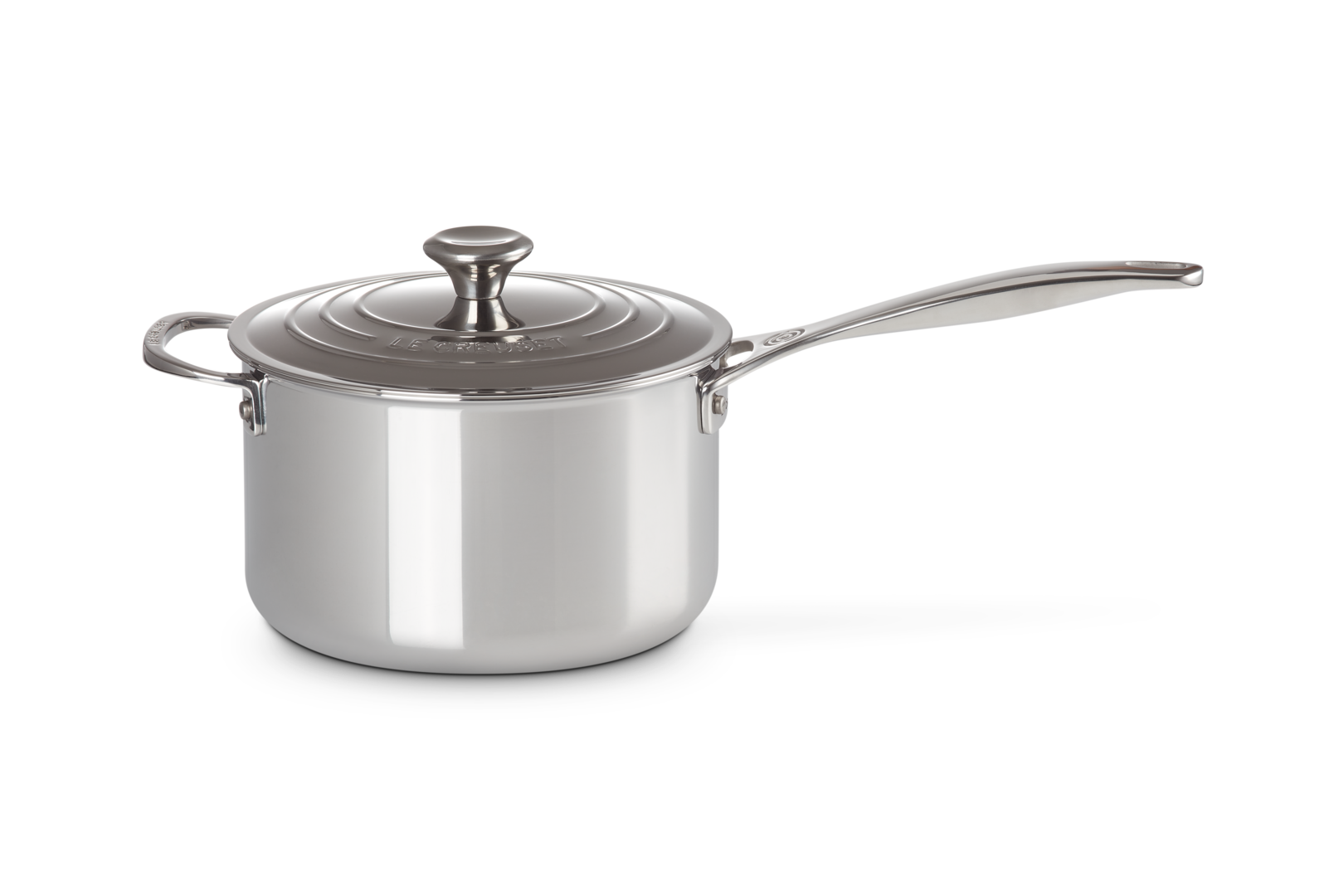 Signature Stainless Steel Saucepan with Lid & Helper Handle