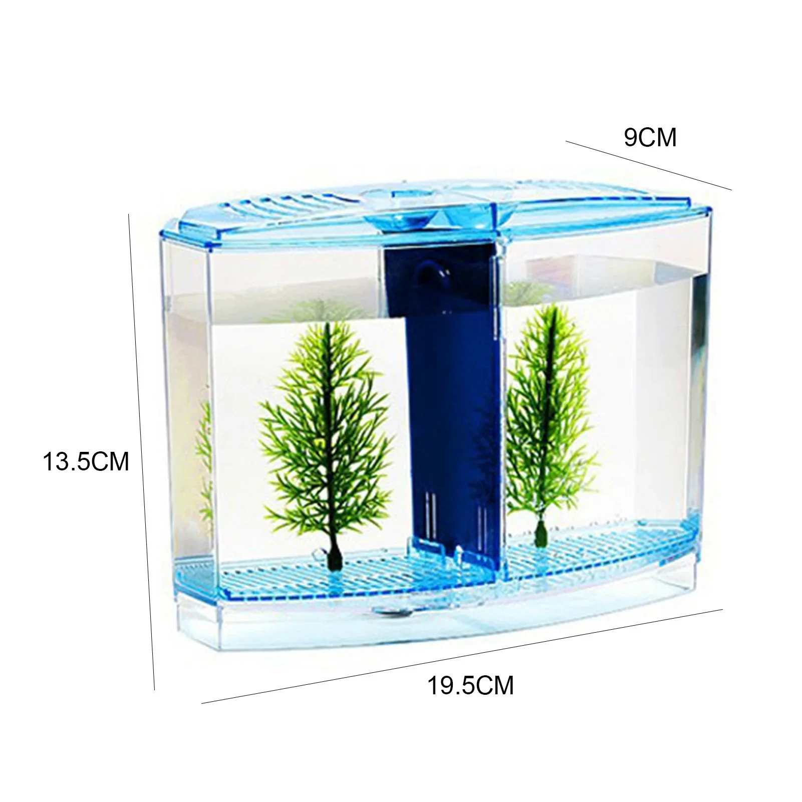 HULIANFU Multifunctional Acrylic Split Fish Tank Breed Box with LED Light Imitation Plant Fish Tank Acrylic Non-toxic Aquariums - Deanwangkt