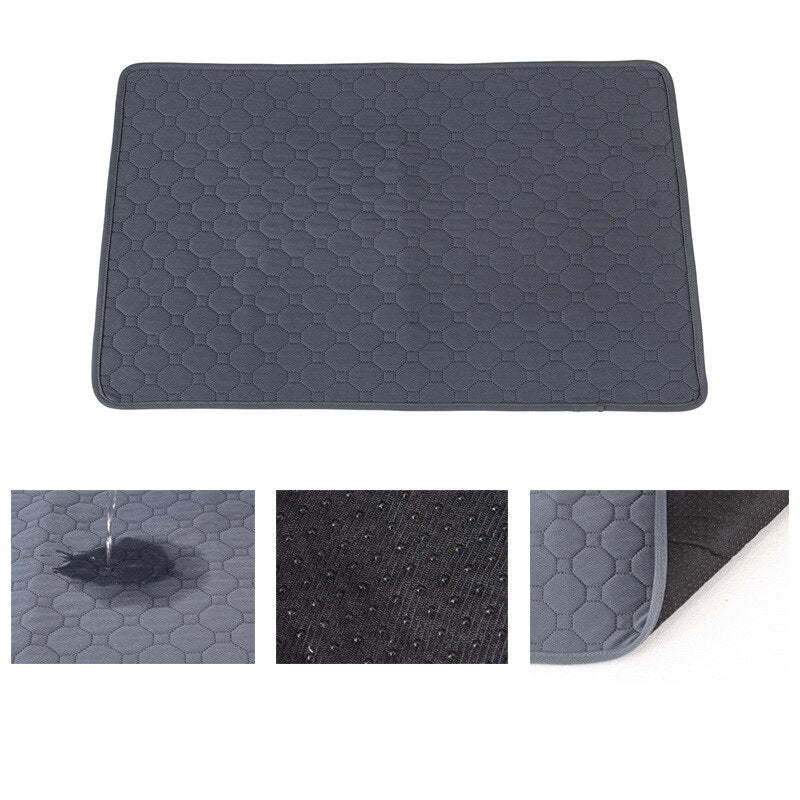 HULIANFU Washable Pet Dog Diaper Mat Waterproof Reusable Training Pad Urine Absorbent Environment Protect Diaper Mat Dogs Car Seat Cover - Deanwangkt