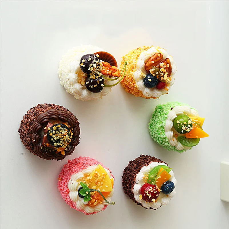 HULIANFU Simulation Cake Artificial Bread Cake Home Decoration Display Wedding Sweet Decortion 6pcs - Deanwangkt