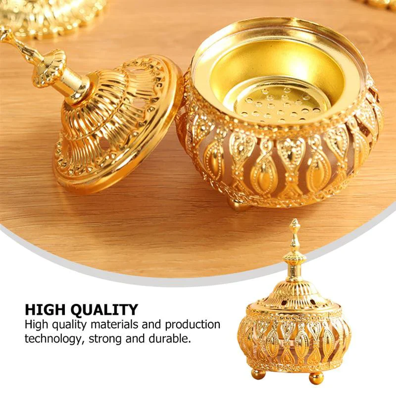 HULIANFU Middle East European Creative Lace Incense Burner Metal Craft Ornaments Incense Burner Spiritual Decor Incense Burner Arabic New - Deanwangkt