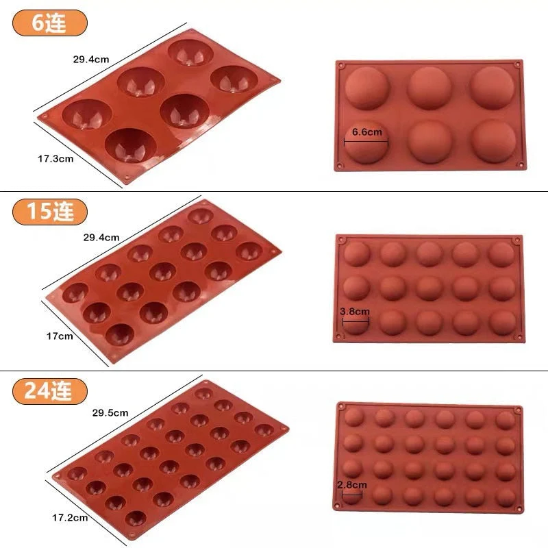 HULIANFU Silicone Donut Mold Baking Pan Non-Stick Baking Pastry Chocolate Cake Dessert DIY Decoration Tools Bagels Muffins Donuts Maker - Deanwangkt
