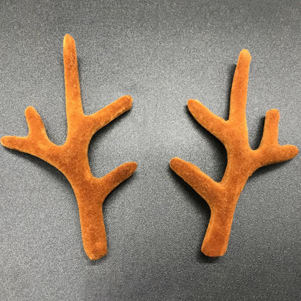 HULIANFU 2026  Christmas Simulation Antlers Headwear Brown Deer Horns Hair Band Headband Goth Halloween Cosplay Accessories Headdress - Deanwangkt
