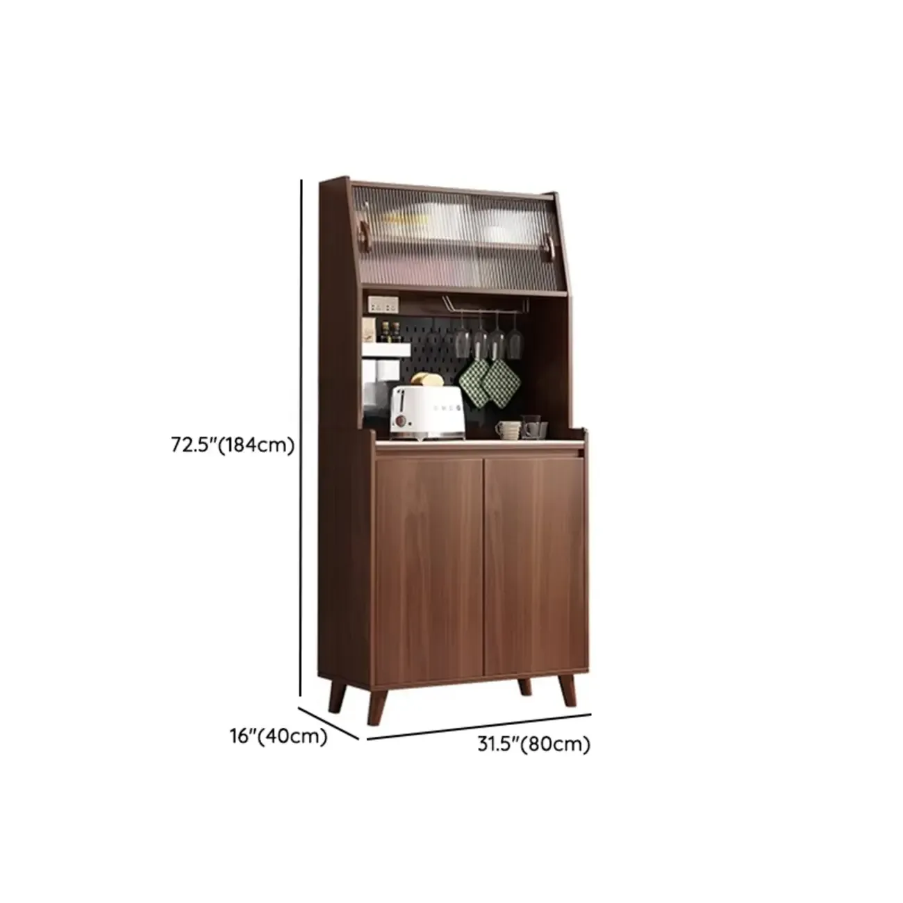 Modern Slab Stone Countertop Kitchen Sideboard