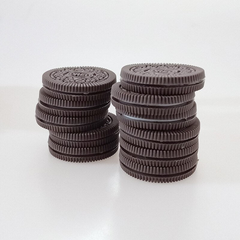 HULIANFU Simulation Oreo Cookies Fake Cake Artificial Food Model Children Photography Prop Bakery Decoration Wedding Party Home Decor - Deanwangkt