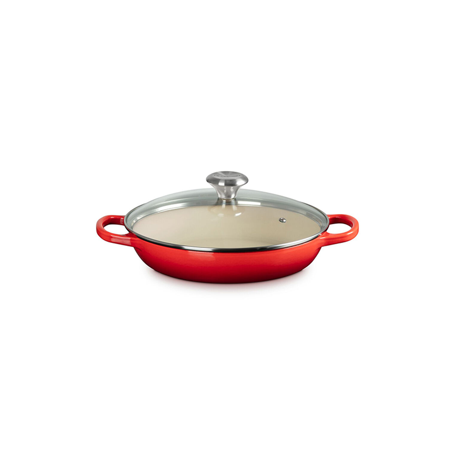 Enameled Cast Iron Signature Round Braiser with Glass Lid