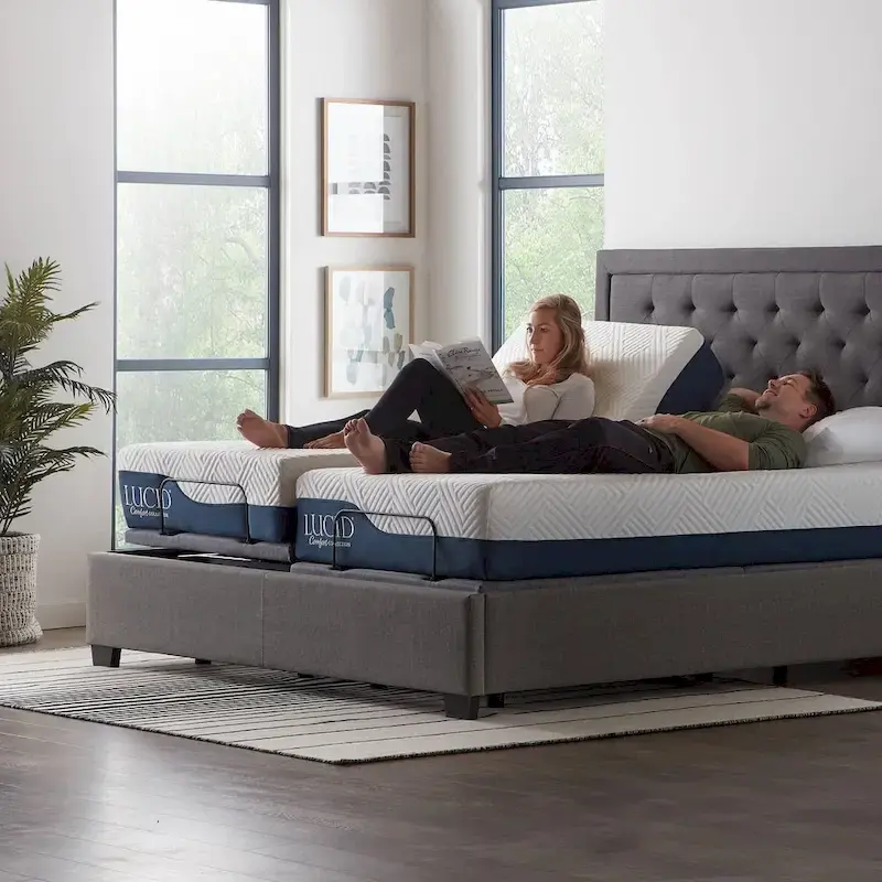 Lucid Deluxe Adjustable Bed Base
