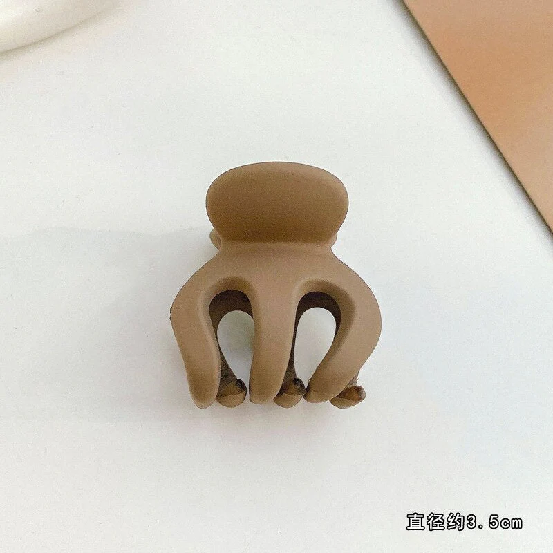 HULIANFU Sweet Solid Color Hair Clip for Women Girls Hair Claw Chic Barrettes Claw Crab Hairpins Styling Fashion Spring Hair Accessories - Deanwangkt