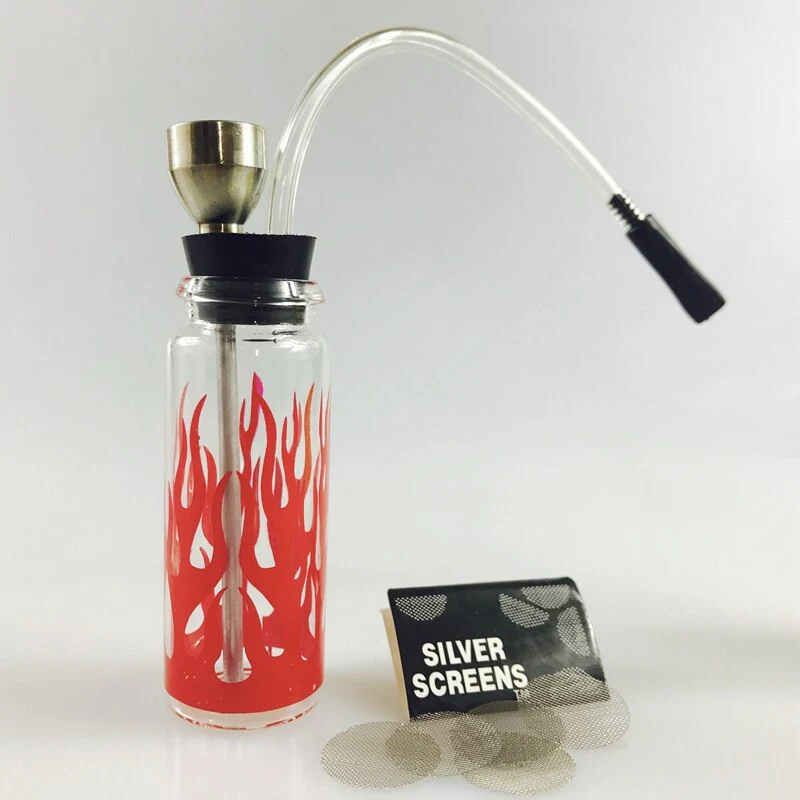 HULIANFU SWSMOK Glass Popular Bottle Water Pipe Portable Mini Hookah Shisha Tobacco Smoking Pipes For Metal Tube Filter - Deanwangkt