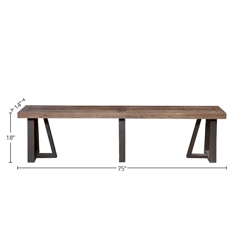 Alpine Prairie Dining Bench