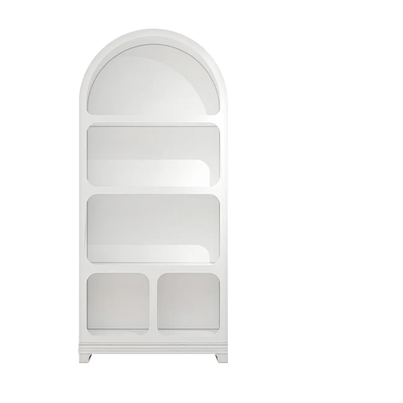 Simple Wooden Closed Back Bookcase in Black